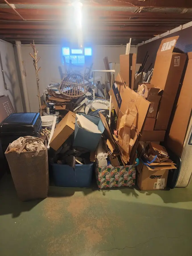 Roll-off dumpster container at job site for Yard Waste Dumpster Rental in Westville